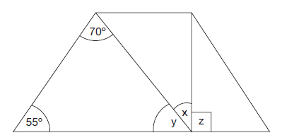 Care este valoarea unghiului X?<br />
Introduceti raspunsul fara a folosi un simbolul pentru grade.