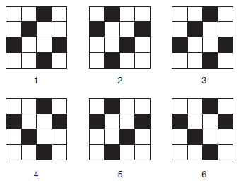 Test logic<br />
Care este patratul care nu se potriveste?