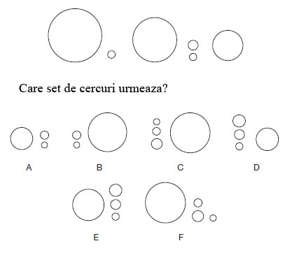 Test de abilitati in spatiu<br />
Citeste cu atentie instructiunile si studiaza cu atentie diagramele.